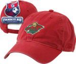 Кепка Миннесота Уайлд / Minnesota Wild Red BL Slouch Adjustable Strapback Hat