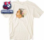 Футболка Чикаго Блэкхокс / Chicago Blackhawks Old Time Hockey Cream Fashion T-Shirt