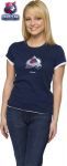 Женская футболка Колорадо Эвеланш / Colorado Avalanche Women's Logo Premier Too Cap Sleeve Layered Tissue Tee