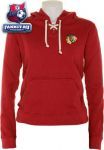 Женская толстовка Чикаго Блэкхокс / Chicago Blackhawks Women's Queensboro Lace Hooded Sweatshirt