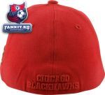 Кепка Чикаго Блэкхокс / Chicago Blackhawks Hat: '47 Brand Tradition Red Wool Stretch Fit Hat