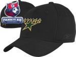 Кепка Даллас Старз / Dallas Stars Basic Logo Black Structured Flex Hat