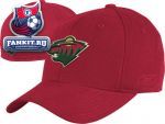 Кепка Миннесота Уайлд / Minnesota Wild Basic Logo Red Structured Flex Hat