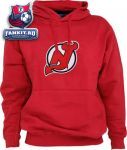 Толстовка Нью-Джерси Девилз / New Jersey Devils Majestic Tek Patch Fleece Hooded Sweatshirt