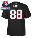 Футболка Чикаго Блэкхокс / Patrick Kane Black Reebok Name and Number Chicago Blackhawks T-Shirt