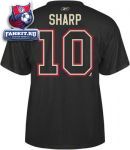 Футболка Чикаго Блэкхокс / Patrick Sharp Black Reebok Name and Number Chicago Blackhawks T-Shirt