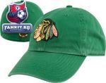 Кепка Чикаго Блэкхокс / Chicago Blackhawks Green '47 Brand Franchise Fitted Hat