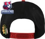 Кепка Чикаго Блэкхокс / Chicago Blackhawks '47 Brand Kelvin Adjustable Snapback Flat Brim Hat 
