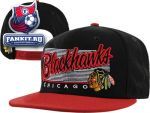 Кепка Чикаго Блэкхокс / Chicago Blackhawks '47 Brand Kelvin Adjustable Snapback Flat Brim Hat 