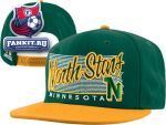 Кепка Миннесота Уайлд / Minnesota North Stars '47 Brand Kelvin Adjustable Snapback Flat Brim Hat