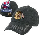 Кепка Чикаго Блэкхокс / Chicago Blackhawks '47 Brand Charcoal Riverstone Fitted Hat