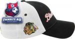 Кепка Чикаго Блэкхокс / Chicago Blackhawks Black Fairway Flex Hat