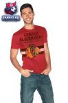 Футболка Чикаго Блэкхокс / Chicago Blackhawks Single Coverage Tri-Blend T-Shirt