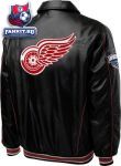 Куртка Детройт Ред Уингз / Detroit Red Wings Faux Leather Full-Zip Varsity Jacket