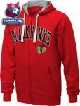 Кофта Чикаго Блэкхокс / Chicago Blackhawks Step One Full-Zip Hooded Sweatshirt