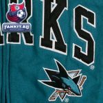 Толстовка Сан-Хосе Шаркс / San Jose Sharks Step One Full-Zip Hooded Sweatshirt