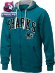 Толстовка Сан-Хосе Шаркс / San Jose Sharks Step One Full-Zip Hooded Sweatshirt