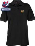 Поло Чикаго Блэкхокс / Chicago Blackhawks Exceed Desert Dry Black Polo Shirt