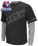 Кофта Филадельфия Флайерз / Philadelphia Flyers Black Scrimmage Splitter Long Sleeve Layered T-Shirt