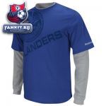 Кофта Нью-Йорк Айлендерс / New York Islanders Blue Scrimmage Splitter Long Sleeve Layered T-Shirt