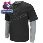 Кофта Лос-Анджелес Кингз / Los Angeles Kings Black Scrimmage Splitter Long Sleeve Layered T-Shirt