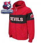 Толстовка Нью-Джерси Девилз / New Jersey Devils Red Neutral Zone Full-Zip Hooded Sweatshirt