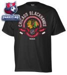 Футболка Чикаго Блэкхокс / Chicago Blackhawks Black The Main Attraction T-Shirt
