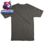 Футболка Чикаго Блэкхокс / Chicago Blackhawks Charcoal Unsurmountable Pigment Dyed T-Shirt