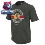 Футболка Чикаго Блэкхокс / Chicago Blackhawks Black Team Classic Appliqué T-Shirt