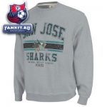 Кофта Сан-Хосе Шаркс / San Jose Sharks Grey Team Classic Fleece Crewneck Sweatshirt