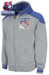 Толстовка Нью-Йорк Рейнджерс / New York Rangers Grey Team Classic Full-Zip Fleece Hooded Sweatshirt