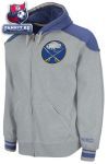 Толстовка Баффало Сейбрз / Buffalo Sabres Grey Team Classic Full-Zip Fleece Hooded Sweatshirt