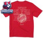 Футболка Детройт Ред Уингз / Detroit Red Wings Red Roundhouse Kick Cross Dyed Heathered T-Shirt