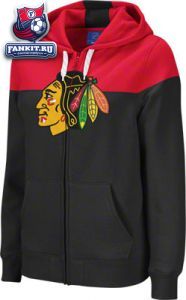 Женская толстовка Чикаго Блэкхокс / woman hooded Chicago Blackhawks
