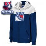 Женская толстовка Нью-Йорк Рейнджерс / New York Rangers Women's Blue Full-Zip Hooded Sweatshirt