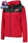 Женская куртка Детройт Ред Уингз / Detroit Red Wings Women's Red Full-Zip Microfleece Hooded Jacket