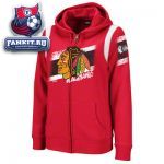 Женская толстовка Чикаго Блэкхокс / Chicago Blackhawks Women's Red Tremendous Fan Full-Zip Fleece Hooded Sweatshirt