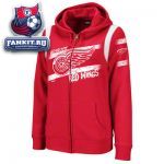 Женская толстовка Детройт Ред Уингз / Detroit Red Wings Women's Red Tremendous Fan Full-Zip Fleece Hooded Sweatshirt