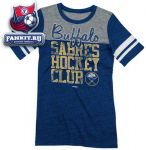 Женская футболка Баффало Сейбрз / Buffalo Sabres Women's Navy Affiliation Tri-Blend Sporty T-Shirt