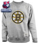 Кофта Бостон Брюинз / Boston Bruins Old Time Hockey Grey Allerton Crewneck Sweatshirt