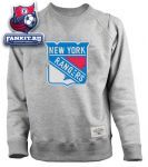 Толстовка Нью-Йорк Рейнджерс / New York Rangers Old Time Hockey Grey Allerton Crewneck Sweatshirt