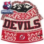 Шапка Нью-Джерси Девилз / New Jersey Devils Game Day Cuffless Tassel Twice Knit Hat
