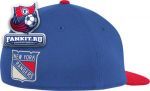 Кепка Нью-Йорк Рейнджерс / New York Rangers Red Hockey Club Flat Brim Flex Hat