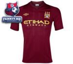 Манчестер Сити майка игровая выездная 2012-13 Umbro бордовая / Manchester City Away Shirt 2012/13