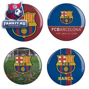Набор из 4 значков Барселона / Barcelona Badge Set - 4 Pack