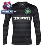 Селтик майка игровая выездная длинный рукав 2012-13 Nike черная / Celtic Away Shirt 2012/13 - Long Sleeved