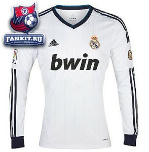 Реал Мадрид майка игровая длинный рукав 2012-13 Adidas белая