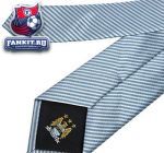 Галстук Манчестер Сити / Manchester City Stripe Polyester Tie - Sky/White