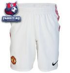 Манчестер Юнайтед трусы игровые Nike белые / Manchester United Home Shorts 2012/13