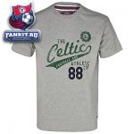 Футболка Селтик / Celtic Heritage Script Coy Graphic T-Shirt - Grey Marl